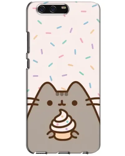 Чохол для Huawei P10 (VTR) з картинкою «Пушин з кексом»