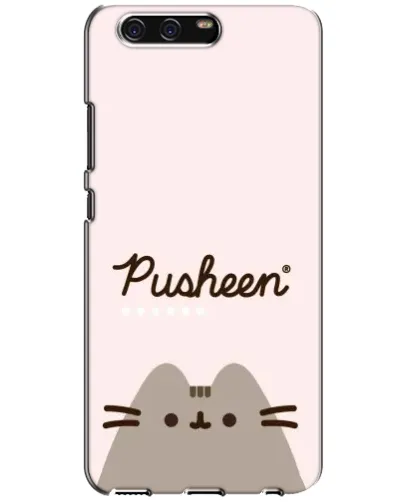 Чохол для Huawei P10 (VTR) з картинкою «Pusheen логотип»