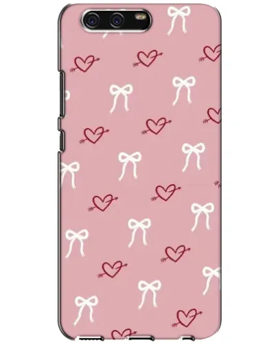 Чехол для Huawei P10 (VTR) с картинкой «Сердца и банты» Чехол для Huawei P10 (VTR) с картинкой «Сердца и банты»