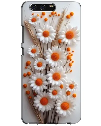 Чехол для Huawei P10 (VTR) с картинкой «Белые сухоцветы»