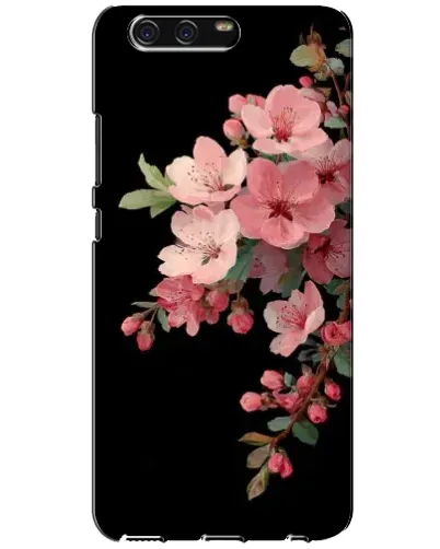 Чехол для Huawei P10 (VTR) с картинкой «Розовая ветка сакуры»