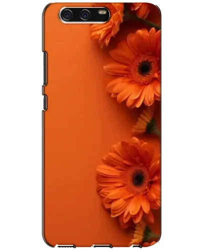 Чехол для Huawei P10 (VTR) с картинкой «Оранжевые герберы»