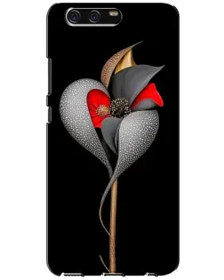 Чехол для Huawei P10 (VTR) с картинкой «Серебряный фантазийный цветок» Чехол для Huawei P10 (VTR) с картинкой «Серебряный фантазийный цветок»