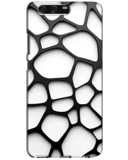 Чохол для Huawei P10 (VTR) з картинкою «Біла об'ємна сітка»