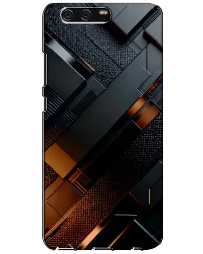 Чохол для Huawei P10 (VTR) з картинкою «Чорні геометричні блоки» Чохол для Huawei P10 (VTR) з картинкою «Чорні геометричні блоки»