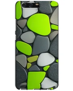 Чохол для Huawei P10 (VTR) з картинкою «Яскрава неонова галька»