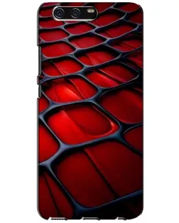 Чохол для Huawei P10 (VTR) з картинкою «Червона глянцева сітка»