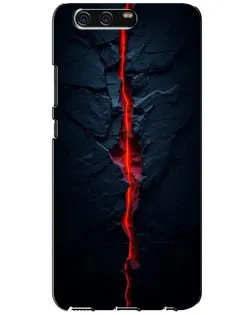 Чохол для Huawei P10 (VTR) з картинкою «Червона лавова тріщина»