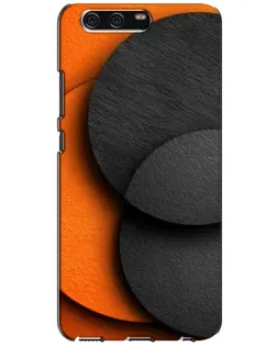 Чохол для Huawei P10 (VTR) з картинкою «Геометрія помаранчевих кіл»