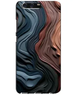 Чохол для Huawei P10 (VTR) з картинкою «Кольорові хвилі каньйону»