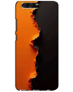 Чохол для Huawei P10 (VTR) з картинкою «Помаранчевий розлом»