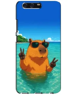 Чохол для Huawei P10 (VTR) з картинкою «Морська капібара»