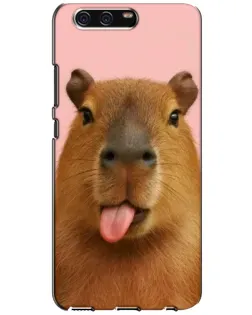Чохол для Huawei P10 (VTR) з картинкою «Капібара з язиком»
