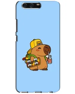 Чохол для Huawei P10 (VTR) з картинкою «Капібара на скейті»
