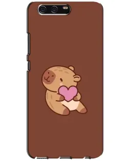 Чохол для Huawei P10 (VTR) з картинкою «Капібара з серцем»