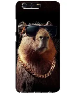 Чохол для Huawei P10 (VTR) з картинкою «Капібара золотий ланцюг»