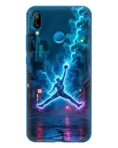 Чехол для Huawei P20 Lite (2019) с картинкой «Jordan Gold Jumpman»