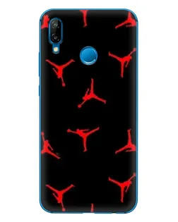 Чехол для Huawei P20 Lite (2019) с картинкой «Jordan Red Pattern»