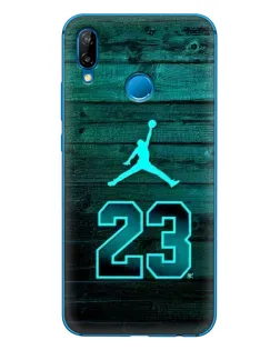Чехол для Huawei P20 Lite (2019) с картинкой «Jordan Cyan 23»