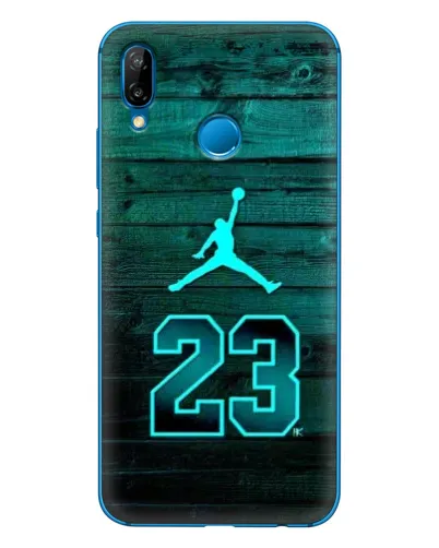 Чехол для Huawei P20 Lite (2019) с картинкой «Jordan Cyan 23»
