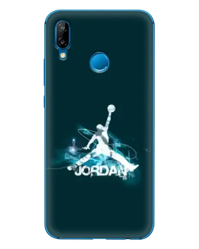 Чехол для Huawei P20 Lite (2019) с картинкой «Jordan Blue Fire»