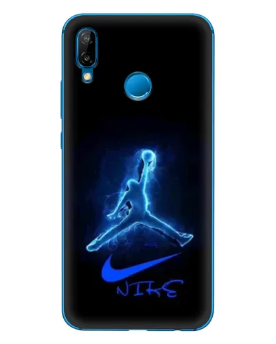 Чехол для Huawei P20 Lite (2019) с картинкой «Jordan Neon Blue»