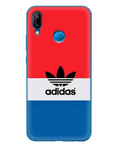 Чехол для Huawei P20 Lite (2019) с картинкой «Ретро блоки Adidas»