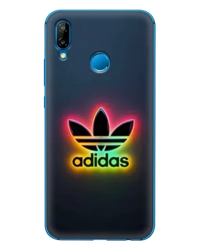 Чехол для Huawei P20 Lite (2019) с картинкой «Неоновый Adidas»
