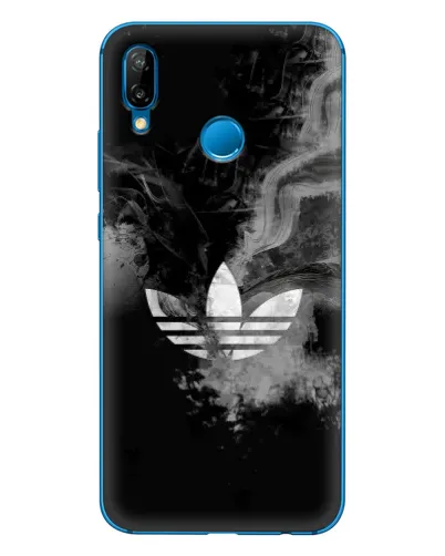 Чехол для Huawei P20 Lite (2019) с картинкой «Абстрактный дым Adidas»