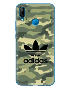 Чехол для Huawei P20 Lite (2019) с картинкой «Милитари стиль Adidas» Чехол для Huawei P20 Lite (2019) с картинкой «Милитари стиль Adidas»