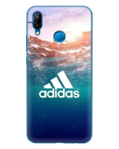 Чехол для Huawei P20 Lite (2019) с картинкой «Океанская глубина адидас»