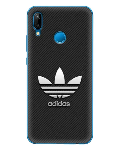 Чехол для Huawei P20 Lite (2019) с картинкой «Adidas Карбоновая текстура»
