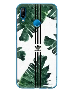 Чехол для Huawei P20 Lite (2019) с картинкой «Пальмовые листья адидас»