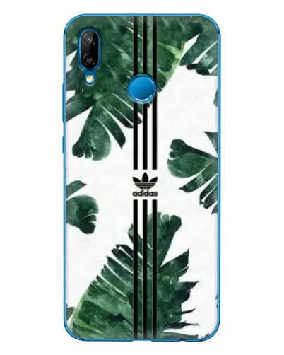 Чехол для Huawei P20 Lite (2019) с картинкой «Пальмовые листья адидас»