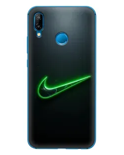 Чехол для Huawei P20 Lite (2019) с картинкой «Неоновый контур Nike»