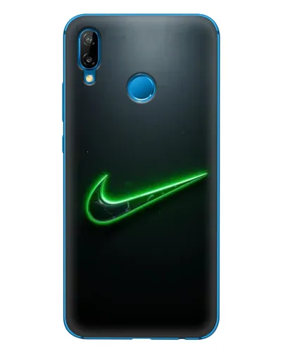 Чехол для Huawei P20 Lite (2019) с картинкой «Неоновый контур Nike»