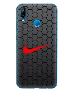 Чехол для Huawei P20 Lite (2019) с картинкой «Nike — карбоновая сетка»