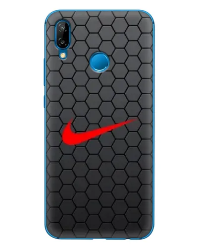 Чехол для Huawei P20 Lite (2019) с картинкой «Nike — карбоновая сетка»
