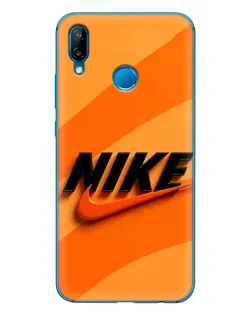 Чехол для Huawei P20 Lite (2019) с картинкой «Оранжевый драйв Nike»