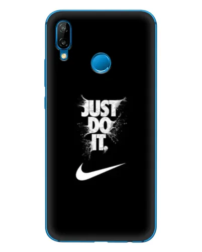 Чехол для Huawei P20 Lite (2019) с картинкой «Текстовый принт Nike»