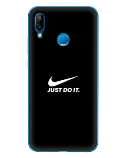 Чехол для Huawei P20 Lite (2019) с картинкой «Минимализм от Nike»