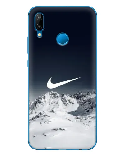 Чехол для Huawei P20 Lite (2019) с картинкой «Nike — зимние горы»