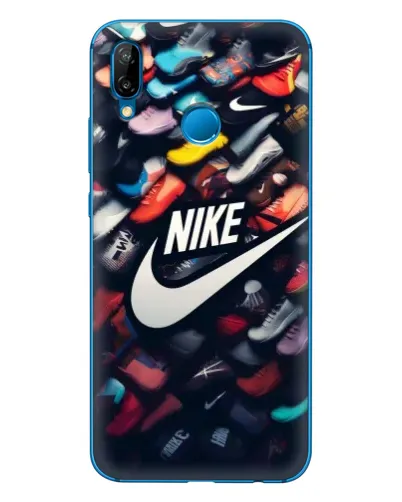 Чехол для Huawei P20 Lite (2019) с картинкой «Коллекция кроссовок Nike»