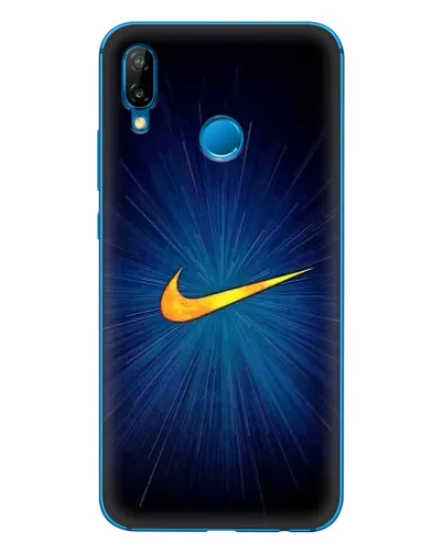 Чехол для Huawei P20 Lite (2019) с картинкой «Синий пульс Nike» Чехол для Huawei P20 Lite (2019) с картинкой «Синий пульс Nike»