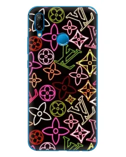 Чехол для Huawei P20 Lite (2019) с картинкой «Неоновый микс Nike»