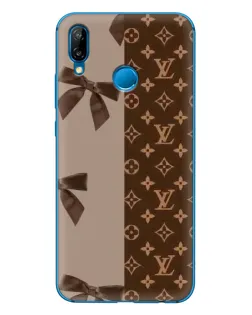 Чехол для Huawei P20 Lite (2019) с картинкой «Louis Vuitton — банты»