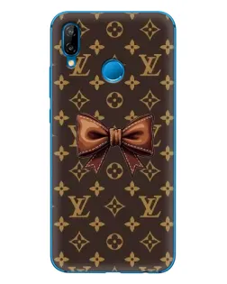 Чехол для Huawei P20 Lite (2019) с картинкой «LV с бантом»