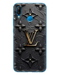 Чехол для Huawei P20 Lite (2019) с картинкой «Кожаная текстура LV»