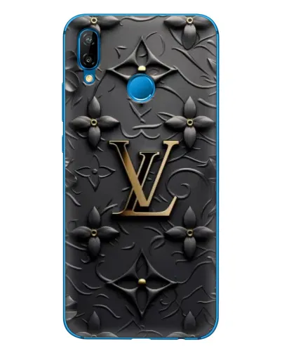 Чехол для Huawei P20 Lite (2019) с картинкой «Кожаная текстура LV»