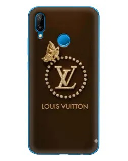 Чехол для Huawei P20 Lite (2019) с картинкой «LV — золотая печать»